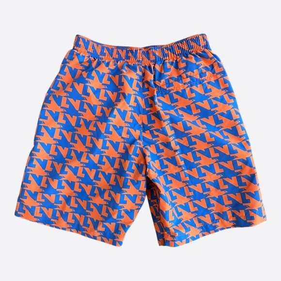 Louis Vuitton Blue & Orange Dove Print Swimshorts - Picture 2 of 7